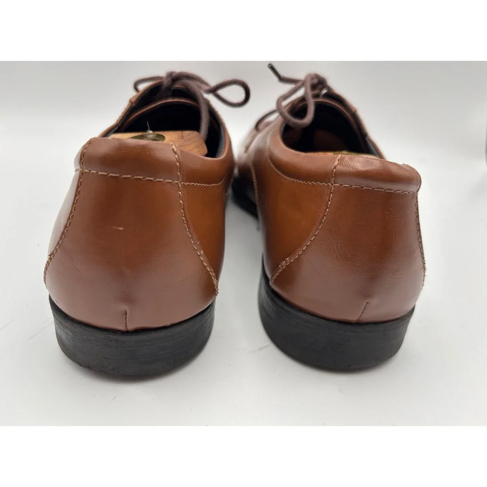 Alfani Andrew Men's Brown Dress Shoes Memory Foam Lace-Up Derby Size 11M